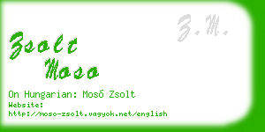 zsolt moso business card