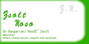 zsolt moso business card